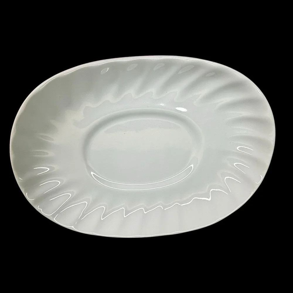 Corning Corelle Coordinates Callaway Ivy Swirl Gravy Boat &‎ Underplate 2 Pc Set